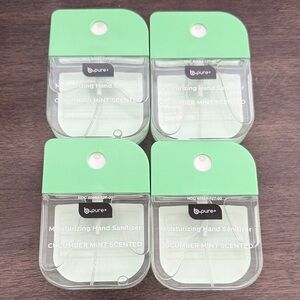 4 Cucumber Mint Scented b.pure Hand Sanitizers